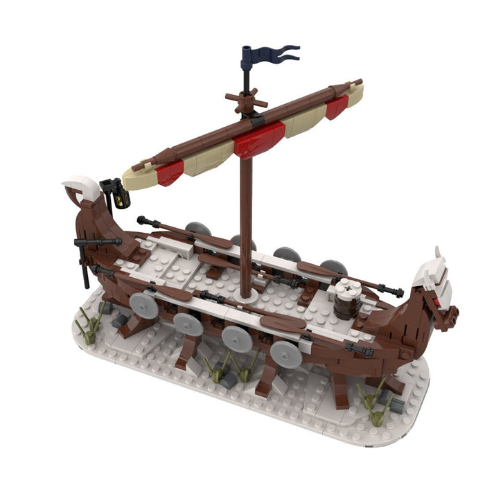 MOC - 98225 Winter Viking Longship Building Blocks - LesDiy - Building Blocks -