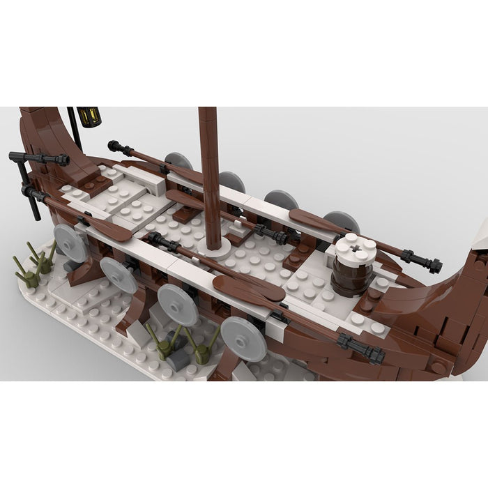 MOC - 98225 Winter Viking Longship Building Blocks - LesDiy - Building Blocks -