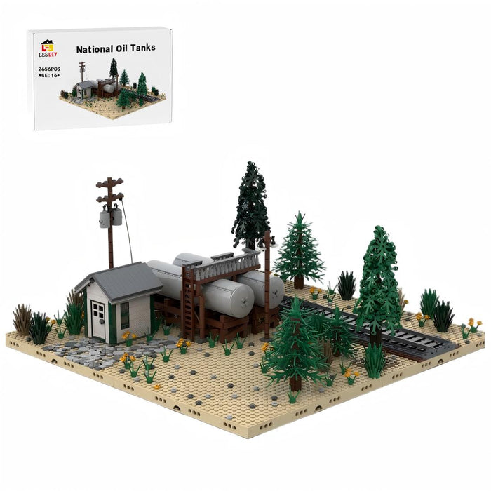 MOC - 98501 National Oil Tanks Building Blocks - LesDiy - Building Blocks -