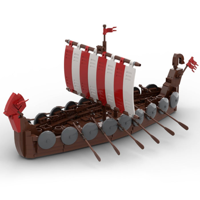 MOC - 98938 Medieval Battle Ship Model Set - LesDiy -