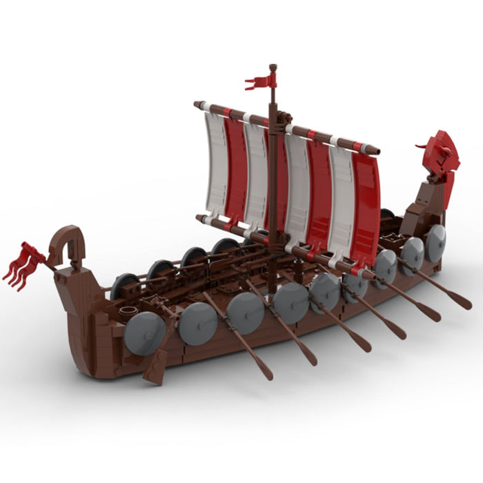 MOC - 98938 Medieval Battle Ship Model Set - LesDiy -