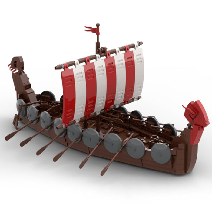 MOC - 98938 Medieval Battle Ship Model Set - LesDiy -