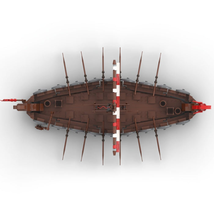 MOC - 98938 Medieval Battle Ship Model Set - LesDiy -