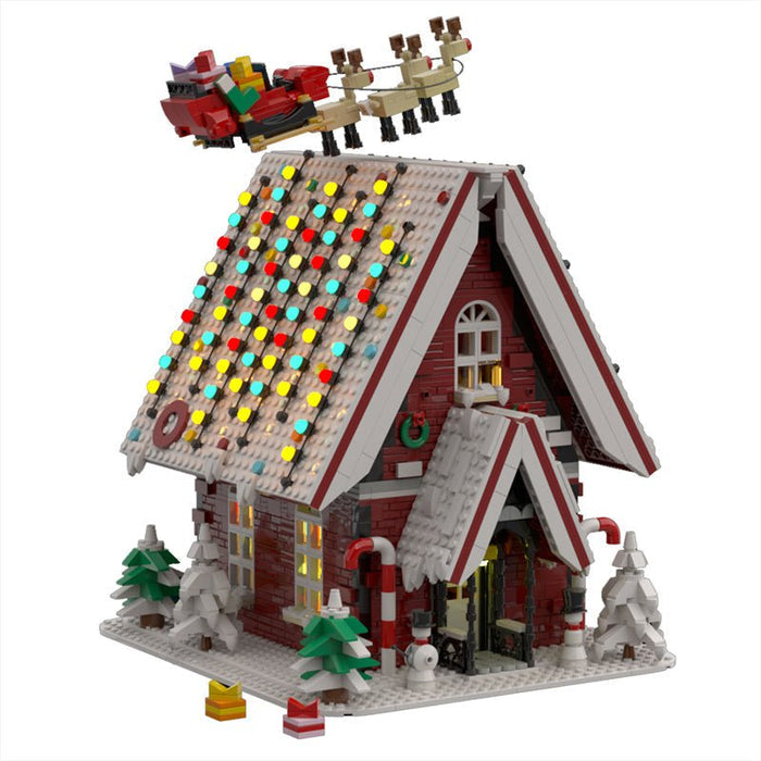 MOC Christmas House - LesDiy - MOC -