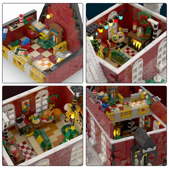 MOC Christmas House - LesDiy - MOC -