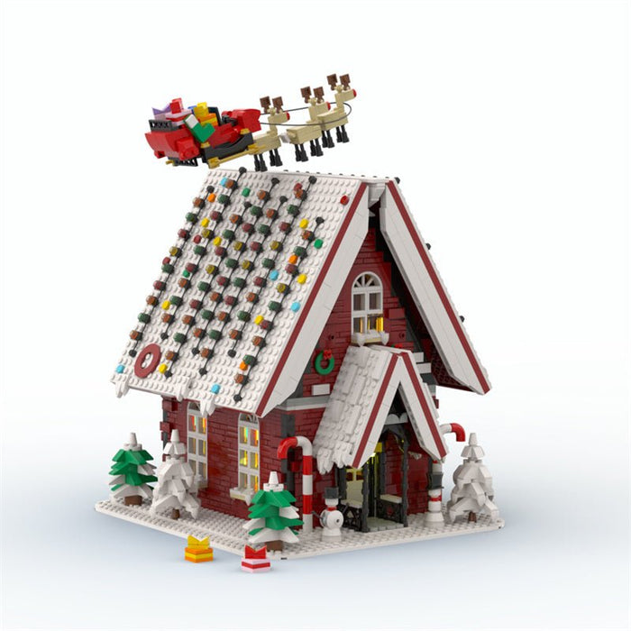 MOC Christmas House - LesDiy - MOC -