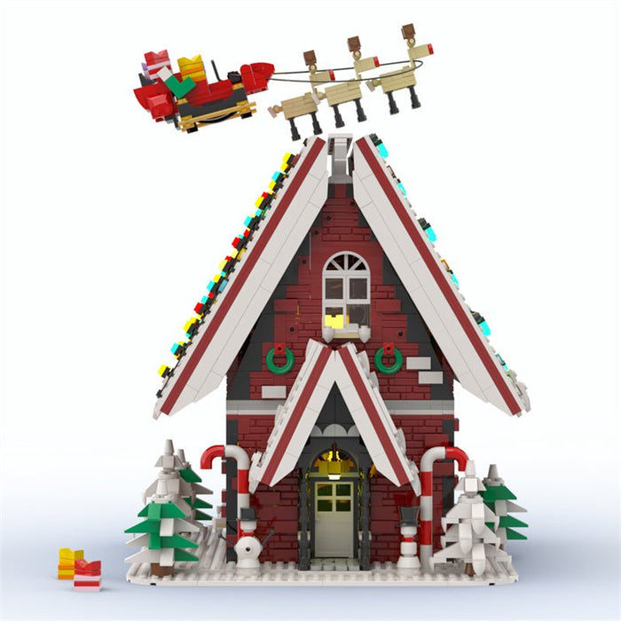 MOC Christmas House - LesDiy - MOC -