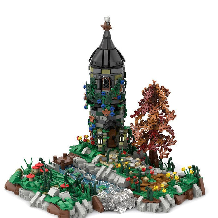 MOC Medieval Gray Tower - LesDiy - MOC -