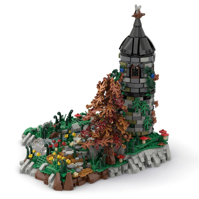 MOC Medieval Gray Tower - LesDiy - MOC -
