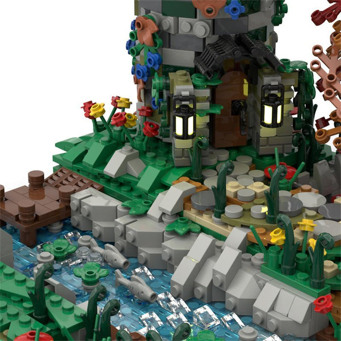 MOC Medieval Gray Tower - LesDiy - MOC -