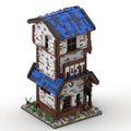 MOC Medieval Streetscape Station Structure Model - LesDiy - Locomotive -