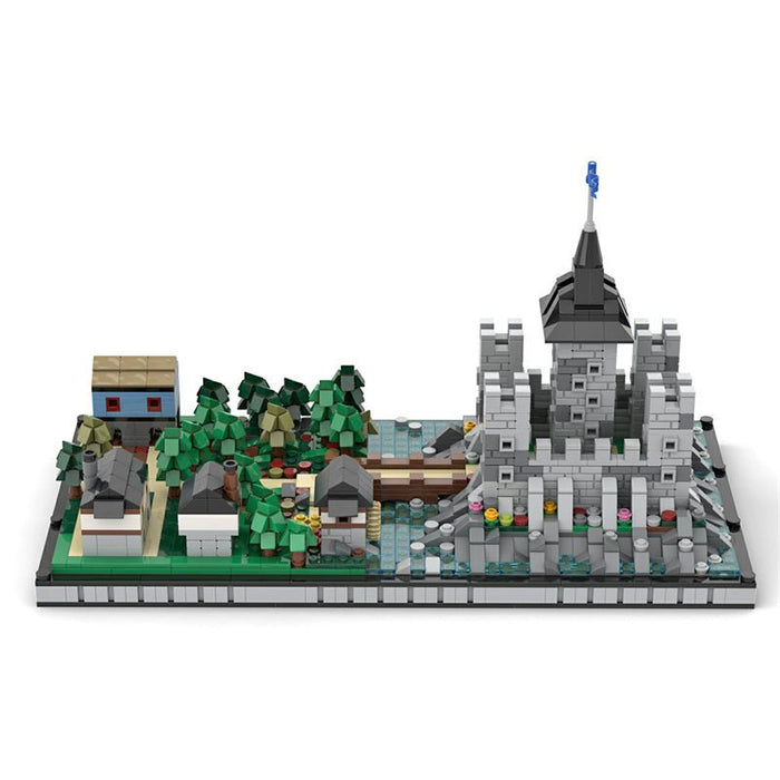 MOC Microscale Castle Village Diorama - LesDiy - MOC -