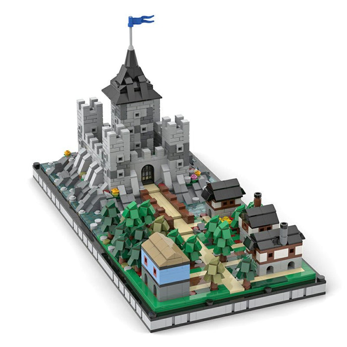 MOC Microscale Castle Village Diorama - LesDiy - MOC -