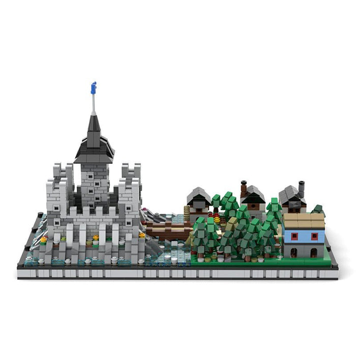 MOC Microscale Castle Village Diorama - LesDiy - MOC -