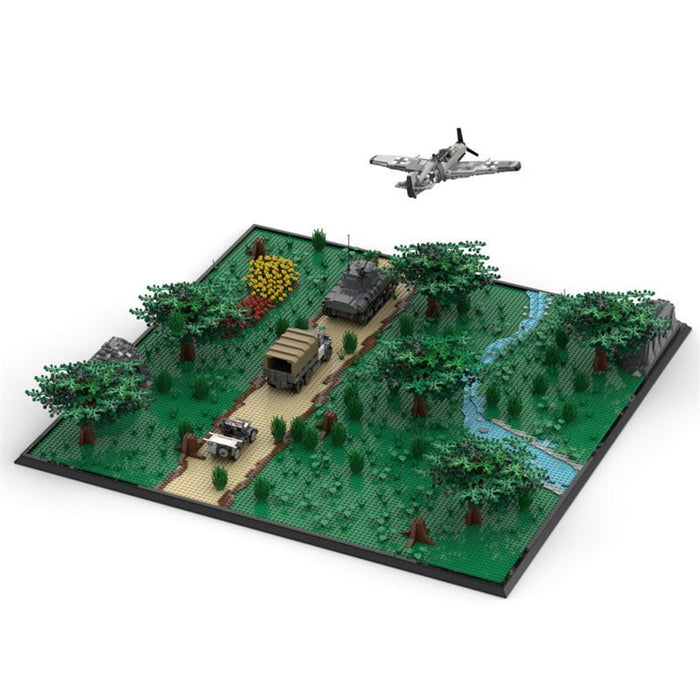 MOC Military Scene - March in the Forest - LesDiy - MOC -
