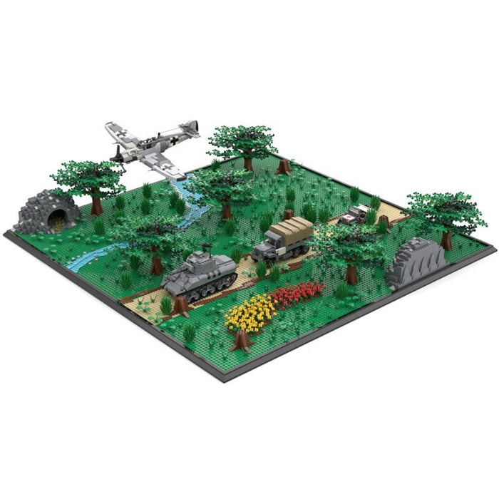 MOC Military Scene - March in the Forest - LesDiy - MOC -