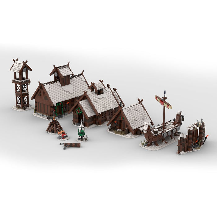 MOC Winter Viking Village Building Blocks - LesDiy - Building Blocks -