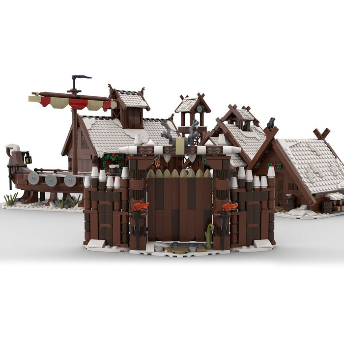 MOC Winter Viking Village Building Blocks - LesDiy - Building Blocks -