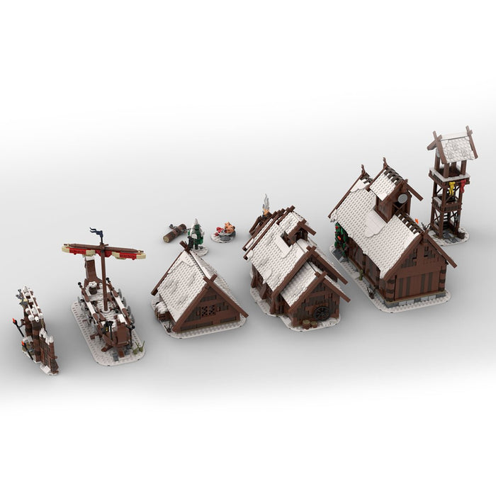 MOC Winter Viking Village Building Blocks - LesDiy - Building Blocks -