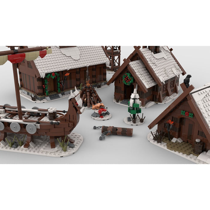 MOC Winter Viking Village Building Blocks - LesDiy - Building Blocks -