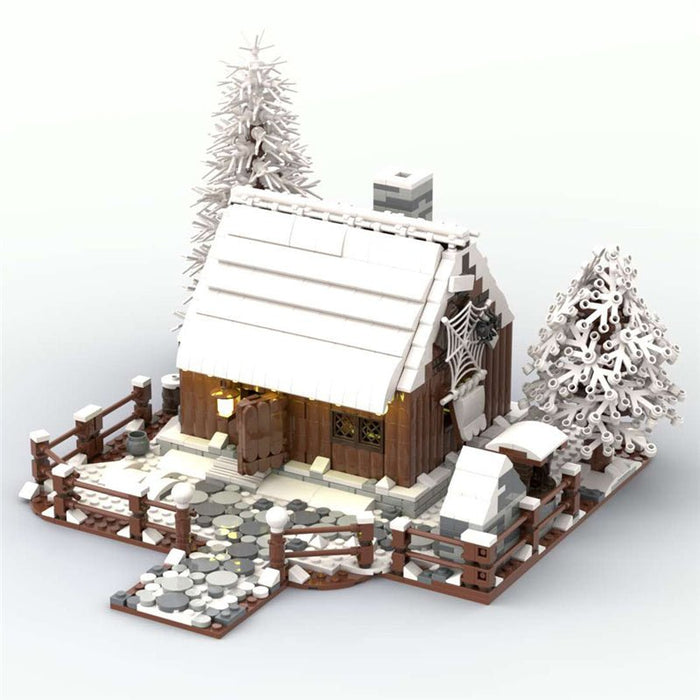 MOC Wooden House in Winter - LesDiy - MOC -