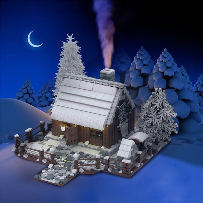 MOC Wooden House in Winter - LesDiy - MOC -
