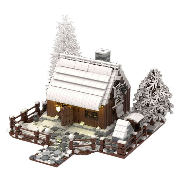 MOC Wooden House in Winter - LesDiy - MOC -