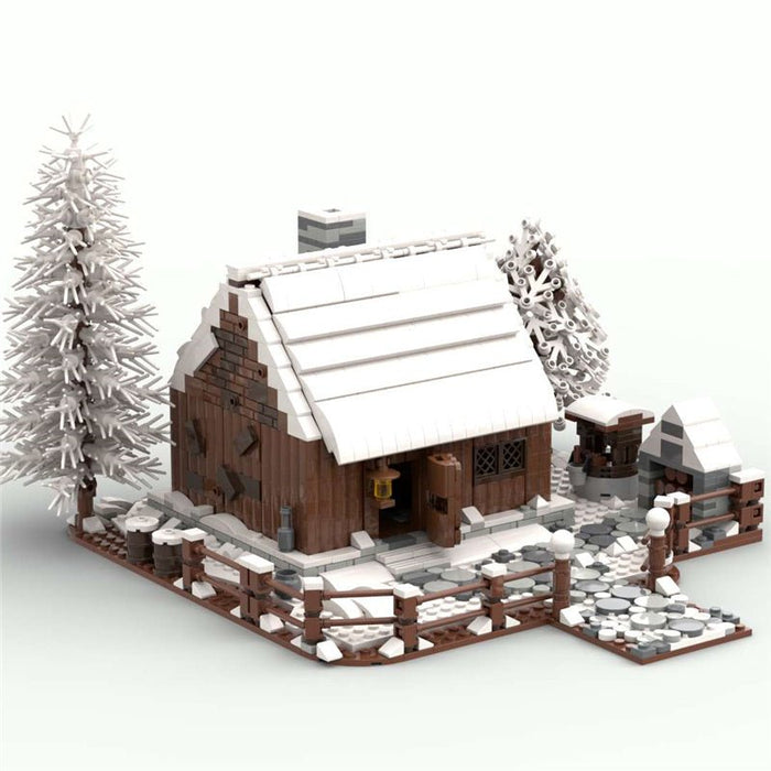 MOC Wooden House in Winter - LesDiy - MOC -