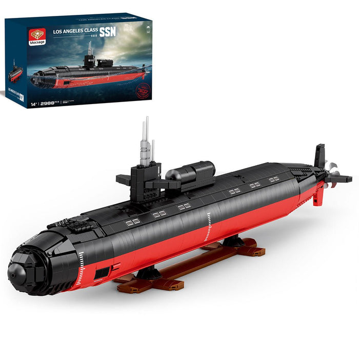 Mocsage 1/125 UCC Los Angeles - class Military Nuclear Submarine Model Building Blocks - LesDiy - Building Blocks -