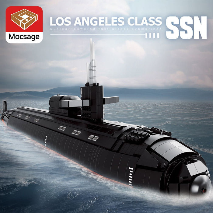 Mocsage 1/125 UCC Los Angeles - class Military Nuclear Submarine Model Building Blocks - LesDiy - Building Blocks -