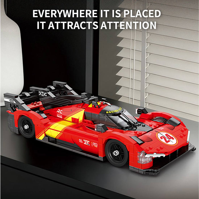 Mocsage 1:16 499P Supercar Building Blocks - LesDiy - Red