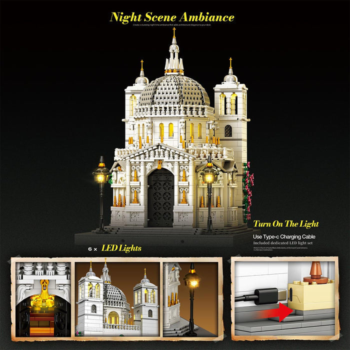 Mocsage 1/180 Scale Venetian Church Building Blocks - LesDiy - Building Blocks -