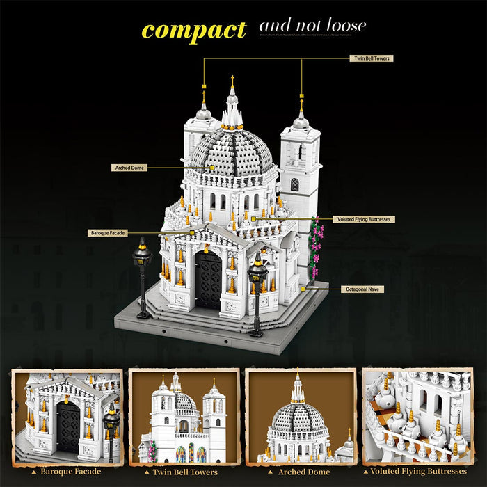 Mocsage 1/180 Scale Venetian Church Building Blocks - LesDiy - Building Blocks -