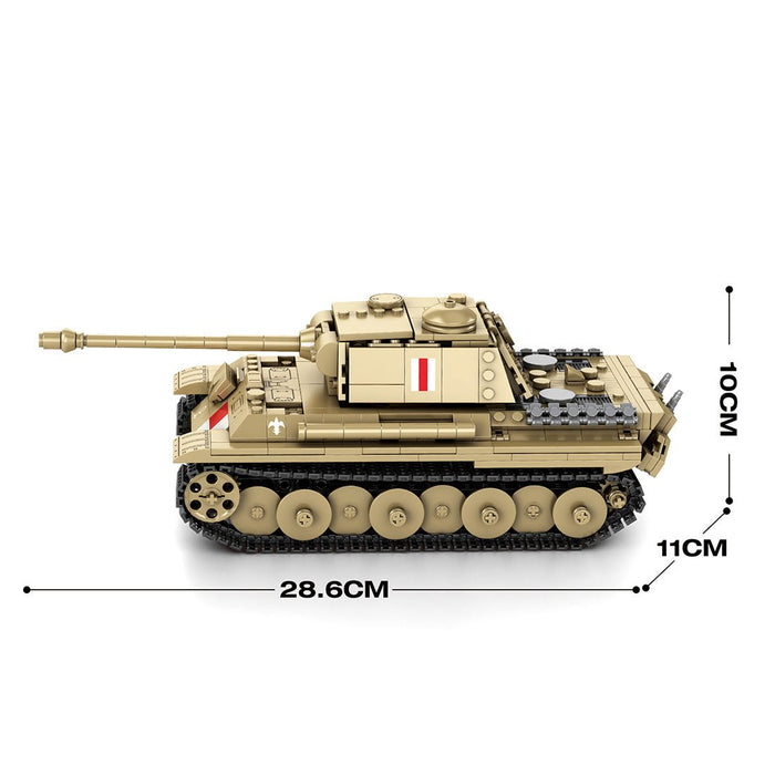 Mocsage 1/23 Scale Premium Medium Tank Building Blocks - LesDiy -