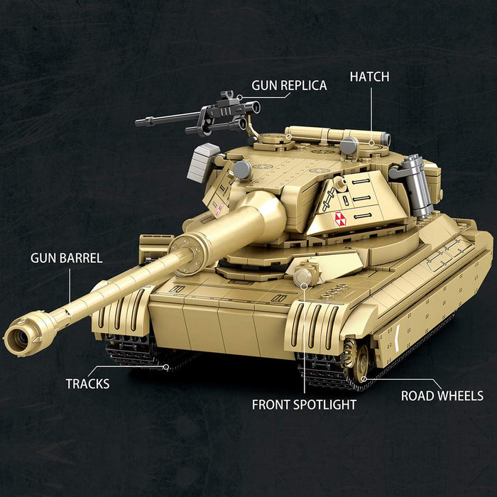 Mocsage 1/28 Scale 60TP Tank Building Blocks - LesDiy - Building Blocks -