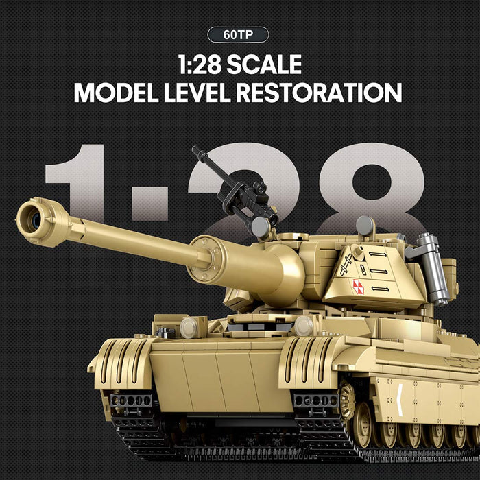 Mocsage 1/28 Scale 60TP Tank Building Blocks - LesDiy - Building Blocks -