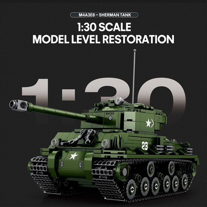 Mocsage 1/30 M4A3E8 Tank - LesDiy -
