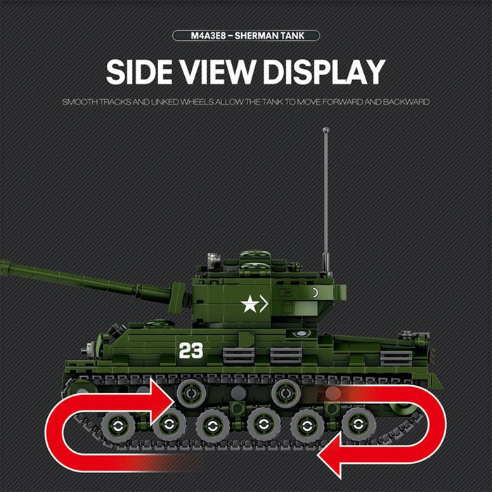 Mocsage 1/30 M4A3E8 Tank - LesDiy -