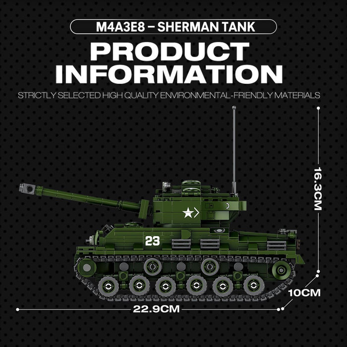Mocsage 1/30 M4A3E8 Tank - LesDiy -
