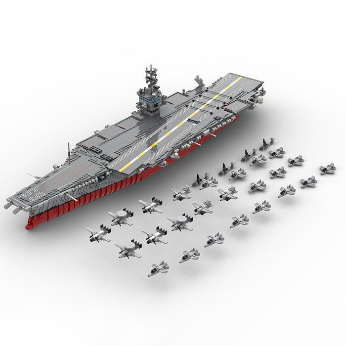 Mocsage 1/350 UCS USS Enterprise CVN - 65 Nuclear - powered Aircraft Carrier Building Blocks - LesDiy - Building Blocks -