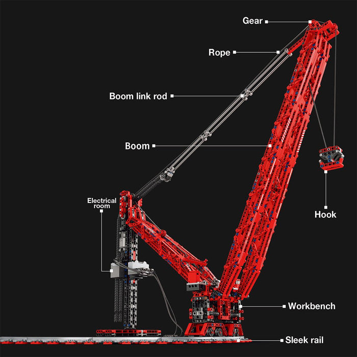 Mocsage Circular Track Crane Building Blocks(Dynamic Version) - LesDiy - Building Blocks -
