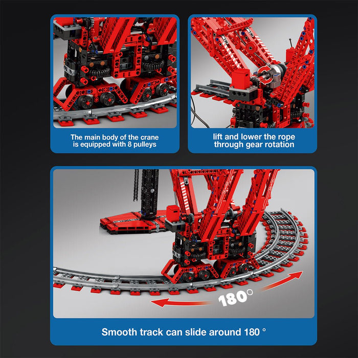 Mocsage Circular Track Crane Building Blocks(Dynamic Version) - LesDiy - Building Blocks -