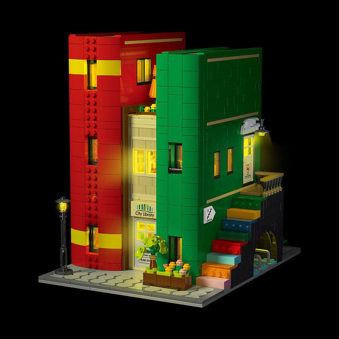 Mocsage City Library Modular Street Scene Building Blocks - LesDiy - building blocks -