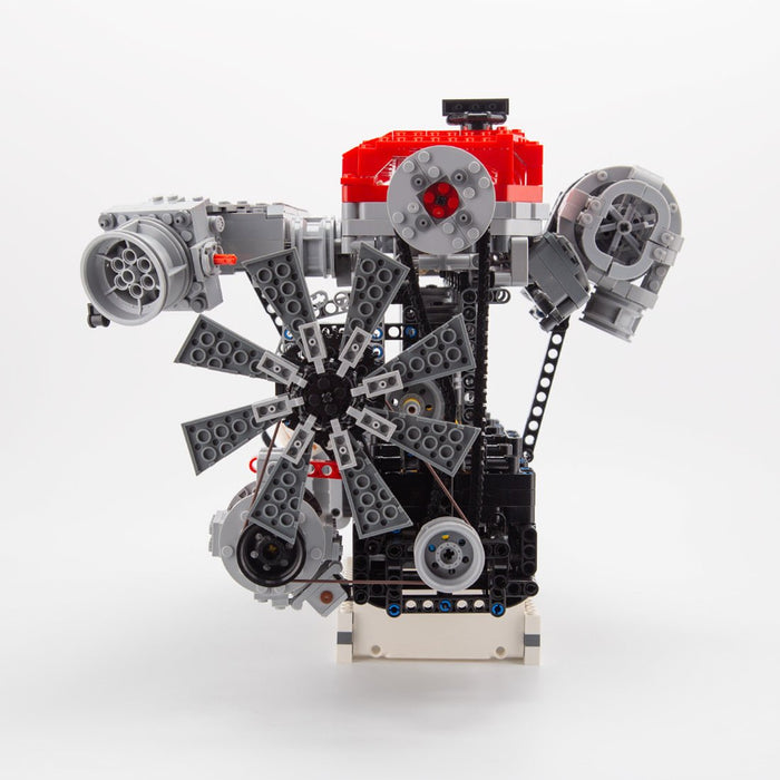 Mocsage Inline 6 - Cylinder SOHC Turbocharged Engine Building Blocks - LesDiy - building blocks -