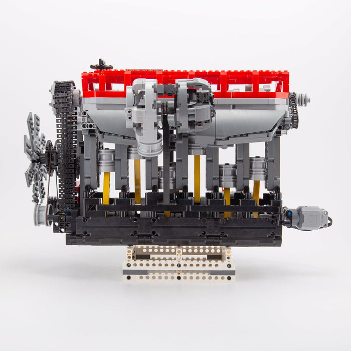 Mocsage Inline 6 - Cylinder SOHC Turbocharged Engine Building Blocks - LesDiy - building blocks -