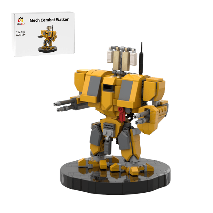 Mocsage Mech Combat Walker Building Blocks - LesDiy - Yellow