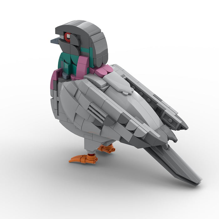 Mocsage MOC - 208738 Feral Pigeon Building Blocks - LesDiy - Building Blocks -