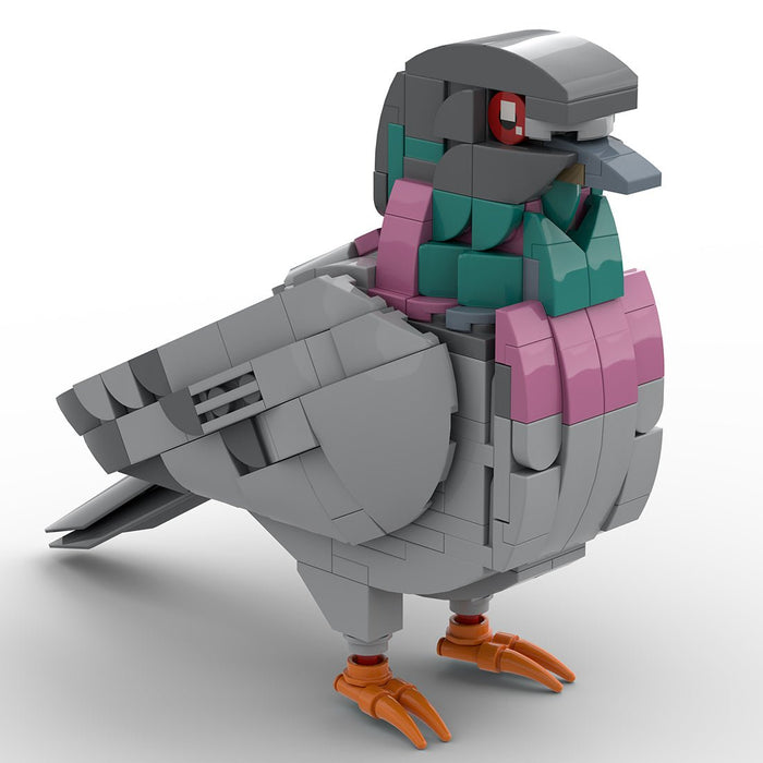 Mocsage MOC - 208738 Feral Pigeon Building Blocks - LesDiy - Building Blocks -