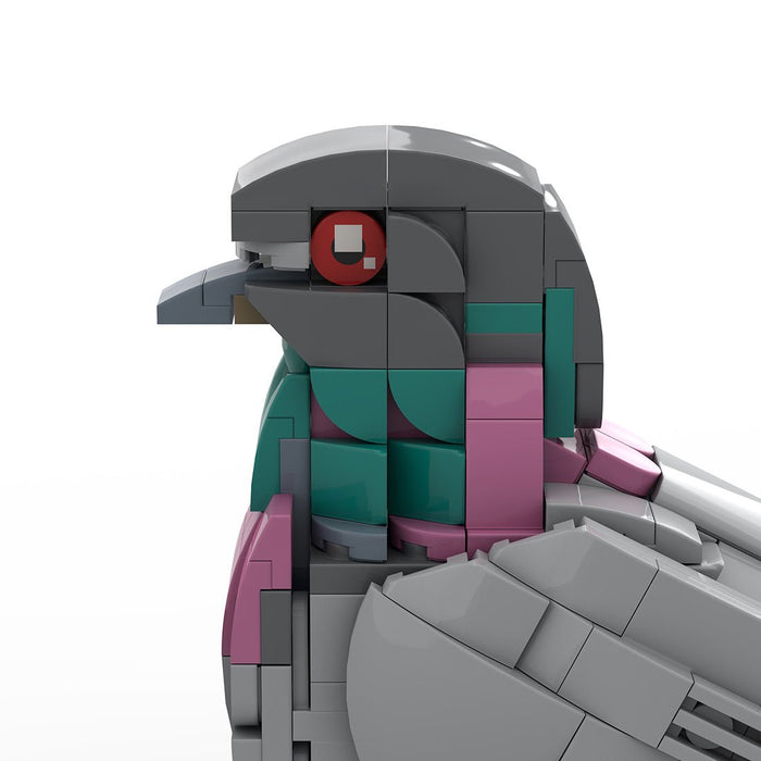 Mocsage MOC - 208738 Feral Pigeon Building Blocks - LesDiy - Building Blocks -