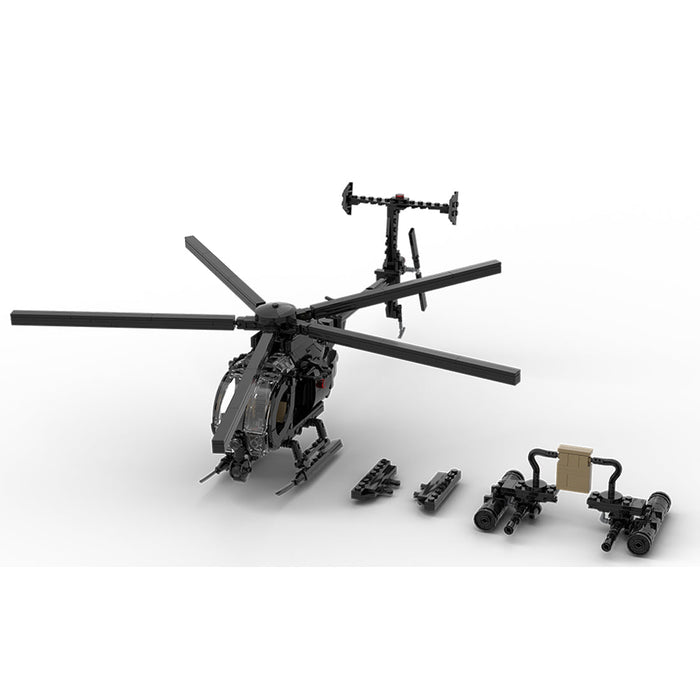 Mocsage MOC - 88275 MH - 6 Little Bird Helicopter - LesDiy - MOC -
